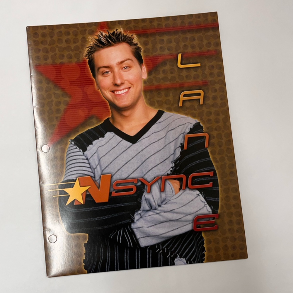 NSYNC Lance Bass Folder from 2001